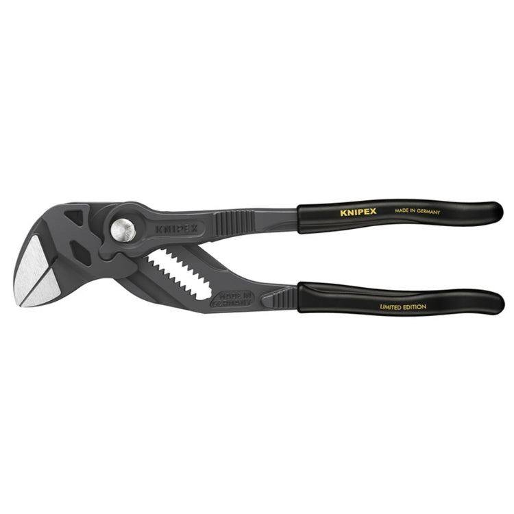 86 01 180 XMAS | Limited Edition Pliers Wrench - Dual Use Tool | Coated Handle | Black Atramentized - 180mm