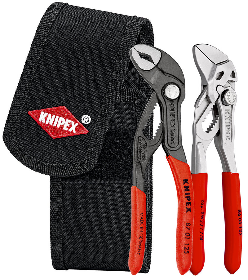 00 20 72 V04 | Mini Cobra® x Pliers Wrench 125mm Combo Set 2pc + Tool Pouch