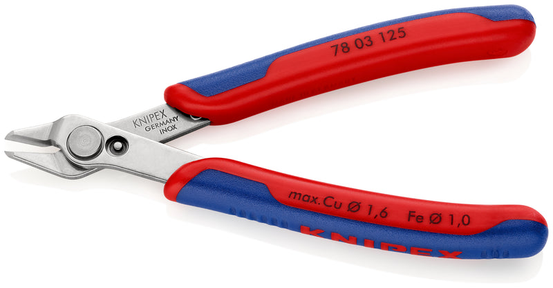 78 03 125 | Electronics Super Knips® | Multi-Component Handle | Polished Head / INOX Steel - 125mm