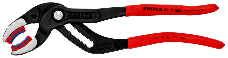 81 11 250 | Siphon & Connector Pliers (with Plastic Jaws) | Non-Slip Handle | Black Atramentized - 250mm