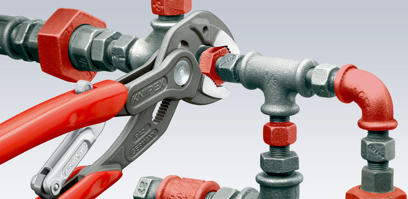 85 01 250 | SmartGrip® Water Pump Pliers w/ Automatic Adjustment | Non-Slip Handle | Grey Atramentized - 250mm