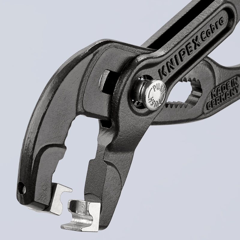 85 51 180 C | Hose "Click" Clamp Pliers | Non-Slip Handle | Grey Atramentized - 180mm