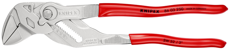 86 03 250 | Pliers Wrench - Dual Use Tool | Coated Handle | Chrome Plated - 250mm