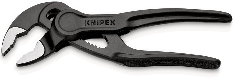 87 00 100 XMS | Mini XS Pliers Wrench - Dual Use Tool | Grey Atramentized - 100mm