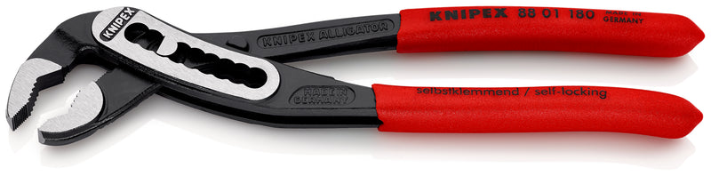 88 01 180 | Alligator® Water Pump Pliers | Non-Slip Handle | Black Atramentized - 180mm