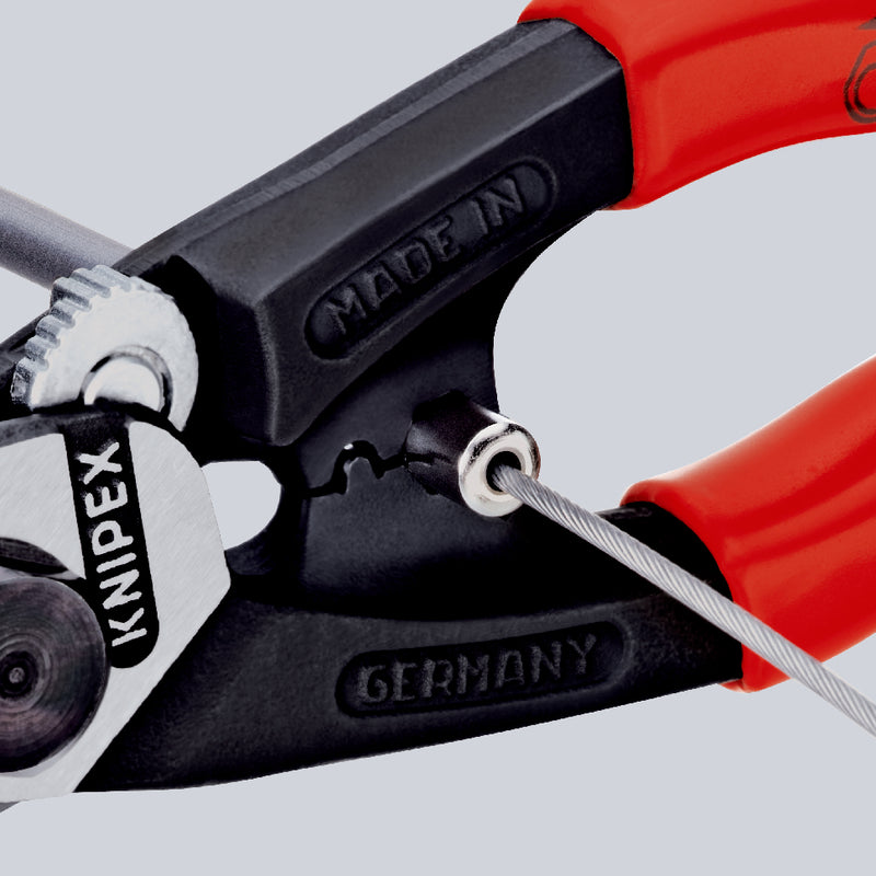 95 62 190 | Wire Rope Cutter | Multi-Component Handle | Burnished Head - 190mm