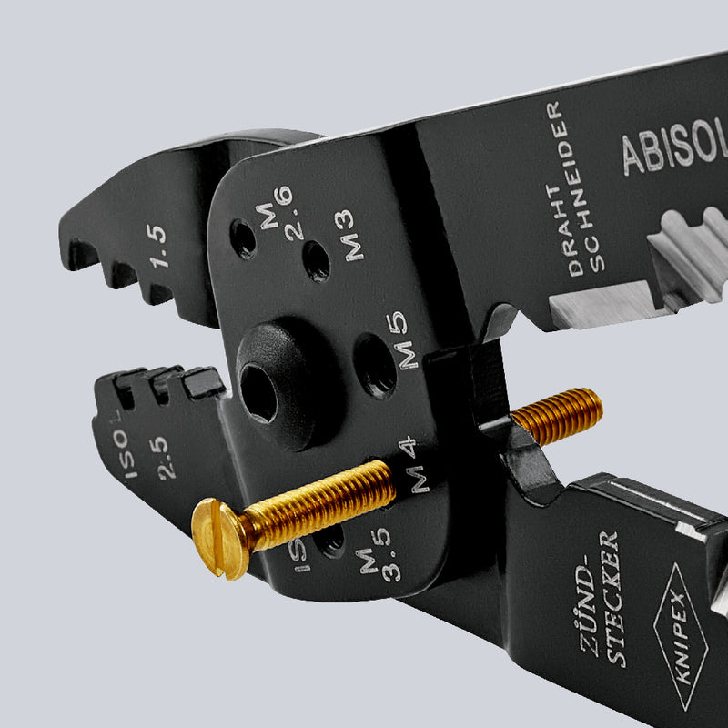 97 22 240 | Crimping Pliers (Technical Details Inside) | Multi-Component Handle - 240mm