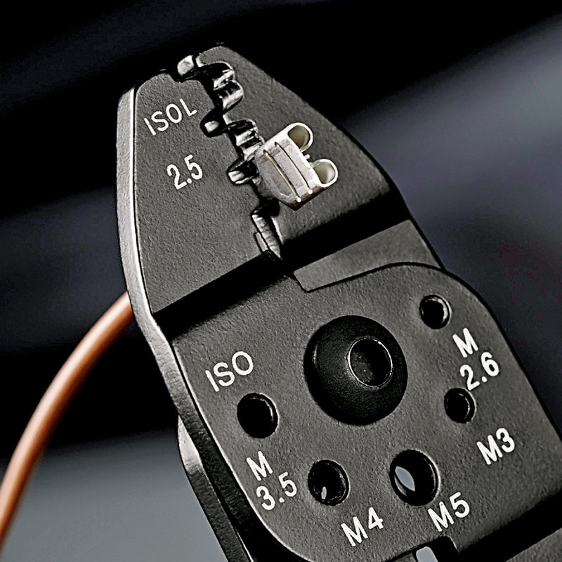 97 22 240 | Crimping Pliers (Technical Details Inside) | Multi-Component Handle - 240mm