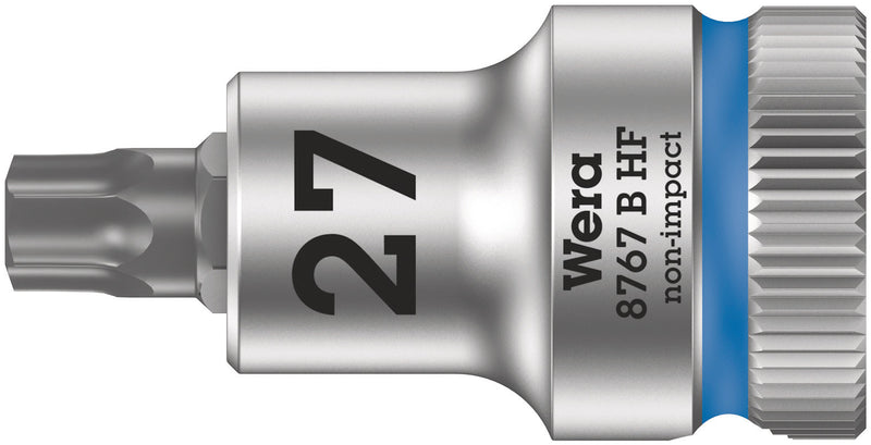 Wera 8767 B HF TORX Zyklop bit socket - Single Piece (Various Head Sizes + Lengths)