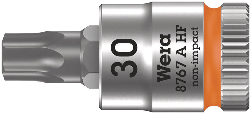 Wera 8767 B HF TORX Zyklop bit socket - Single Piece (Various Head Sizes + Lengths)