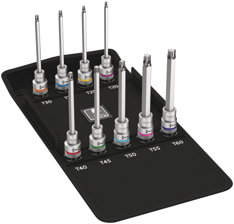 Wera 05004212001 | 8767C TORX® HF 3 |  Zyklop Socket 1/2in Drive 9pc