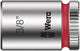 Wera | 05005542001 | 8100 SA15 | Zyklop (1/4in Drive) Comfort Ratchet Socket Set - 28pc