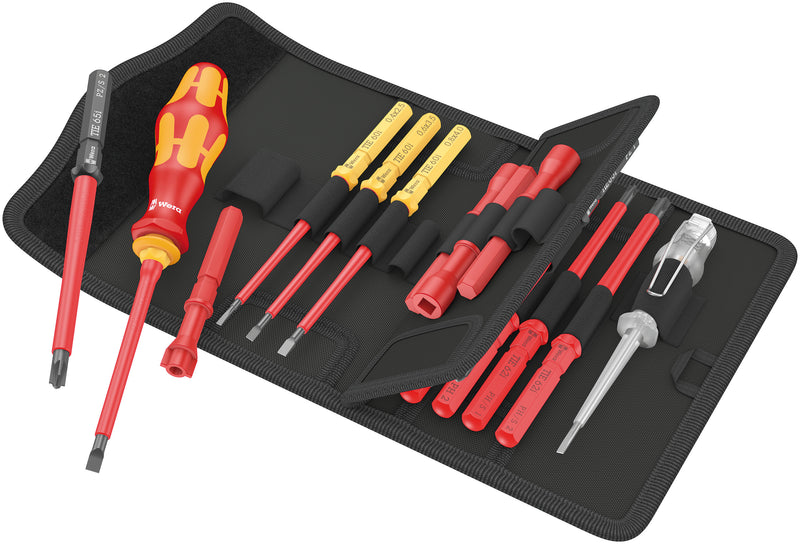 Wera 05006613001 | Kraftform Kompakt VDE Universal 1 |  "Tool Finder" Bit Holding Screwdriver Set 18pc