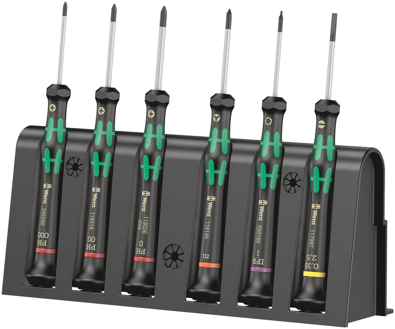 Wera | 05030181001 | Kraftform Micro Electronics Screwdriver Set 6pc