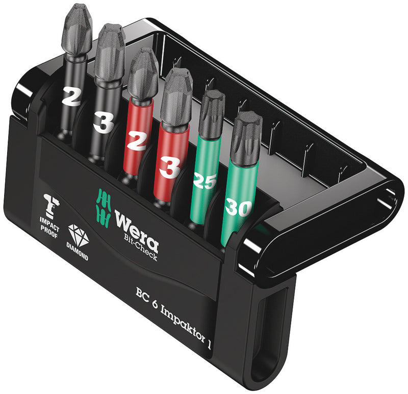 Wera 05073890001 | Bit-Check Impaktor 1  Set 6pc