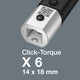 Wera | 05075656001 | Click-Torque X6 Torque Wrench For Insert Tools| 80-400Nm