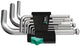 Wera | Hex Plus3 | 05133163001 | Chrome L-Key Set 9pc