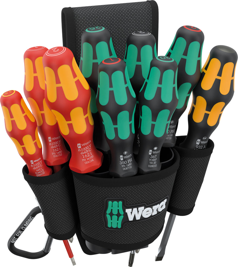 Wera | Limited Edition 9620 Kraftform | Belt Holster Screwdriver Set 10pc