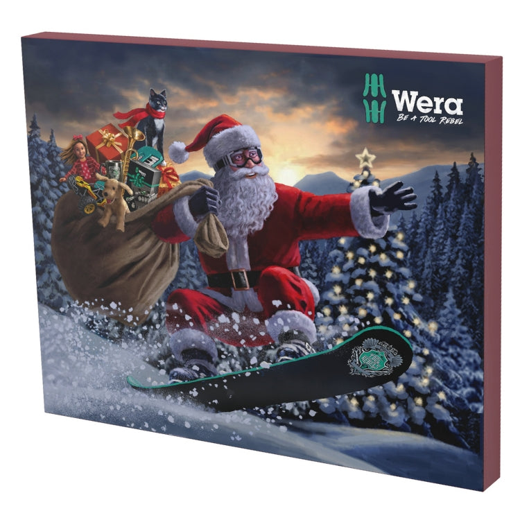 Wera | Advent Calendar 2024 | Salt + Pepper Shaker & Bottle Opener | Screwdriver Bit Set + Tool Pouch 25pc