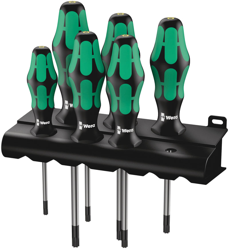 Wera | 367/6 Kraftform | Torx-BO (Pin) | Screwdriver Set 6pc