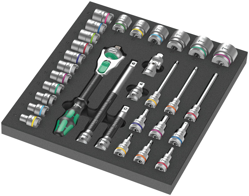 Wera 05150112001 | 8000 C Zyklop 1/2" Speed Ratchet Set 1, 31 Pcs