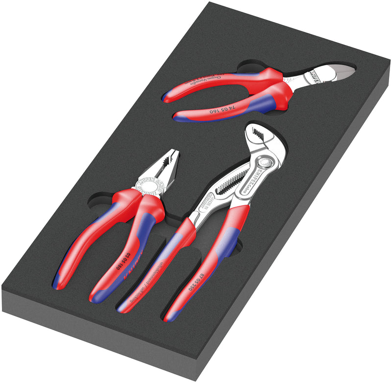 Wera 05150180001 | 9780 Foam Insert | KNIPEX pliers set 1, 3 pieces