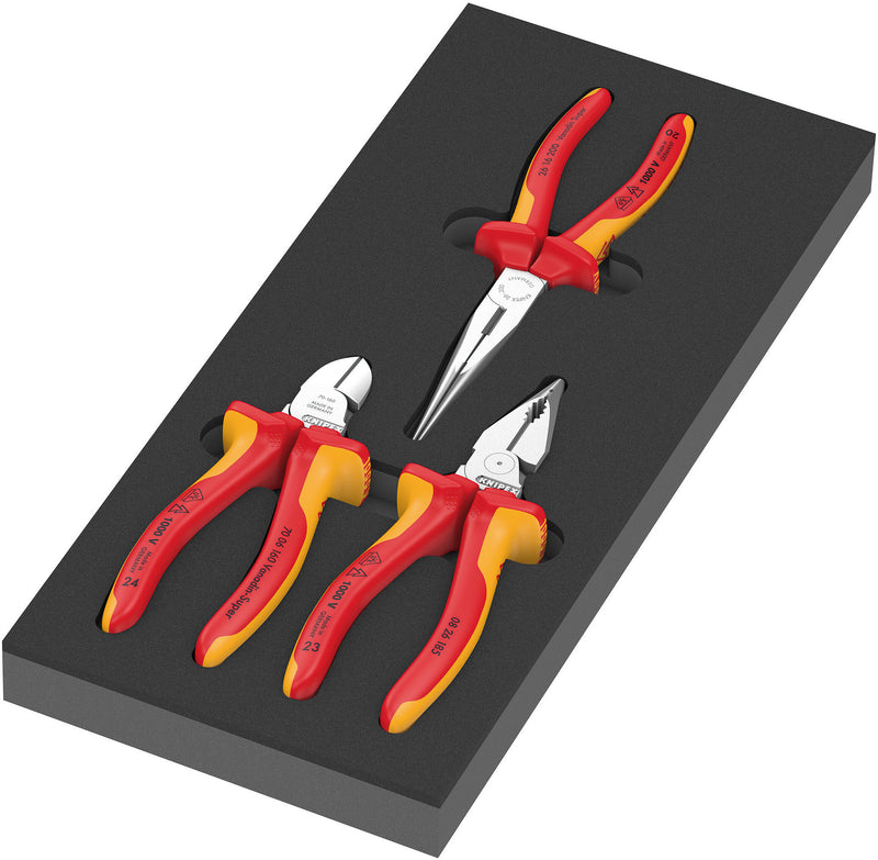 Wera 05150184001 | 9784 Foam Insert | KNIPEX pliers set VDE 1, 3pcs