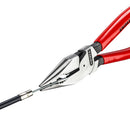 Knipex | 08 21 185 | Needle-Nose Combination Plier | Plastic Coated Handle | Black Atramentized - 185mm