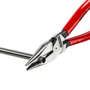 Knipex | 08 21 185 | Needle-Nose Combination Plier | Plastic Coated Handle | Black Atramentized - 185mm
