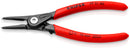 Knipex | 49 31 A0 | Precision External Circlip Pliers On Shafts W/ overexpansion Guard| Non-Slip Plastic coated Handle | Grey Atramentized - 3–10 mm