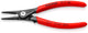 Knipex | 49 31 A0 | Precision External Circlip Pliers On Shafts W/ overexpansion Guard| Non-Slip Plastic coated Handle | Grey Atramentized - 3–10 mm