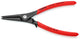 Knipex | 49 31 A3 | Precision External Circlip Pliers onShafts W/ overexpansion Guard | Non-Slip Plastic coated Handle | Grey Atramentized - 225mm