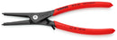Knipex | 49 31 A3 | Precision External Circlip Pliers onShafts W/ overexpansion Guard | Non-Slip Plastic coated Handle | Grey Atramentized - 225mm