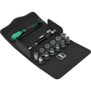 Wera | 05004022001 | 8100 SB12 | Zyklop (1/4in Drive) Comfort Ratchet Socket Set - 15pc