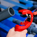 Knipex | 90 23 02 BK | DP50 Plastic Drain Pipe Cutter for thick walled pipes