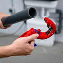 Knipex | 90 23 02 BK | DP50 Plastic Drain Pipe Cutter for thick walled pipes