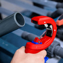 Knipex | 90 23 02 BK | DP50 Plastic Drain Pipe Cutter for thick walled pipes