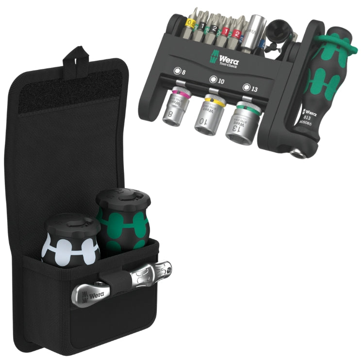 Wera | Limited Edition | Salt + Pepper Shaker & Bottle Opener | Screwdriver Bit Set + Tool Pouch 25pc