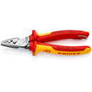 97 78 180 | VDE Crimping Pliers for Wire Ferrules | Multi-Component Handle | Polished Head - 180mm
