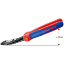 74 22 200 | High Leverage Diagonal Cutter w/ Angled Head | Multi-Component Handle | Black Atramentized - 200mm