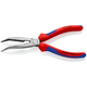 26 22 200 | Snipe Nose Side-Cutting (Stork Beak) Bent Pliers | Multi-Component Handle | Black Atramentized - 200mm