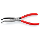 26 21 200 | Snipe Nose Side-Cutting (Stork Beak) Bent Pliers | Coated Handle | Black Atramentized - 200mm
