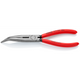 26 21 200 | Snipe Nose Side-Cutting (Stork Beak) Bent Pliers | Coated Handle | Black Atramentized - 200mm