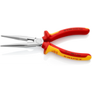 26 16 200 | VDE Snipe Nose Side-Cutting (Stork Beak) Pliers | Multi-Component Handle | Chrome Plated - 200mm