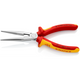 26 16 200 | VDE Snipe Nose Side-Cutting (Stork Beak) Pliers | Multi-Component Handle | Chrome Plated - 200mm