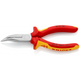 25 26 160 | VDE Snipe Nose Side-Cutting (Radio) Bent Pliers | Multi-Component Handle | Chrome Plated - 160mm