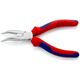 25 25 160 | Snipe Nose Side-Cutting (Radio) Bent Pliers | Multi-Component Handle | Chrome Plated - 160mm