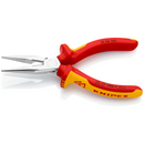 25 06 160 | VDE Snipe Nose Side-Cutting (Radio) Pliers | Multi-Component Handle | Chrome Plated - 160mm
