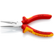 25 06 160 | VDE Snipe Nose Side-Cutting (Radio) Pliers | Multi-Component Handle | Chrome Plated - 160mm