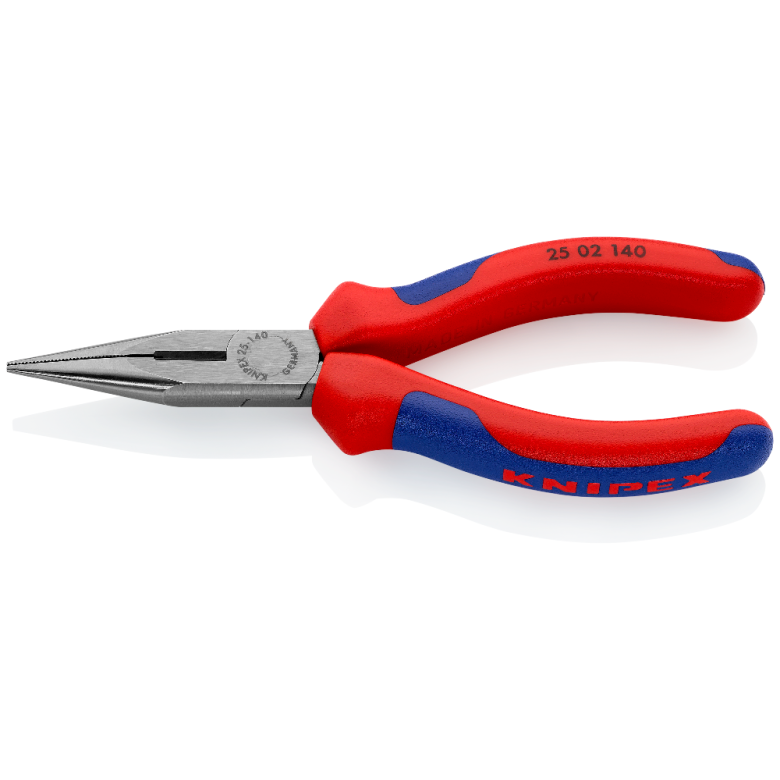 25 02 140 | Snipe Nose Side-Cutting (Radio) Pliers | Multi-Component Handle | Black Atramentized - 140mm